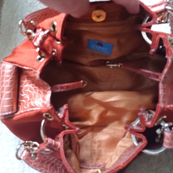 Kathy Van Zeeland Orange Handbag - Picture 4 of 10